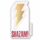 SHAZAM! Furie van de Goden | Lightning Bolt Badge Sticker (Voorkant)