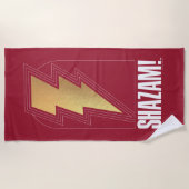 SHAZAM! Furie van de Goden | Lightning Bolt Badge Strandlaken (Voorkant)
