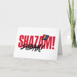 SHAZAM! Furie van de Goden   Logo regenboogbouten Kaart