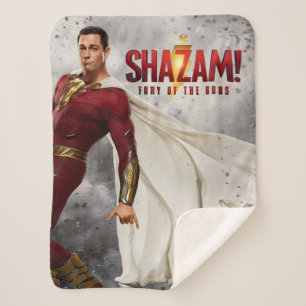 SHAZAM! Furie van de Goden Poster Losse film oph Sherpa Deken