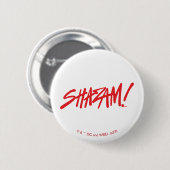 SHAZAM! Furie van de Goden | Rode Logo Ronde Button 5,7 Cm (Voorkant /achterkant)
