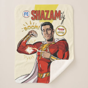 SHAZAM! Furie van de Goden   SHAZAMily Comic Hoesj Sherpa Deken