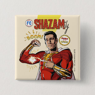 SHAZAM! Furie van de Goden SHAZAMily Comic Hoesj Vierkante Button 5,1 Cm