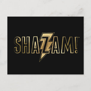 SHAZAM! Goud Logo Briefkaart