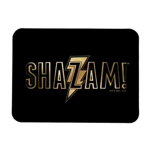 SHAZAM! | Goud Logo Magneet (Horizontaal)