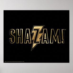 SHAZAM! Goud Logo Poster