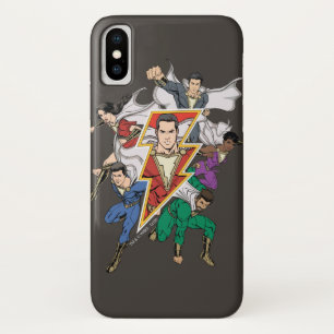 SHAZAM! Grafische weergave van de Shazam-familie iPhone X Hoesje