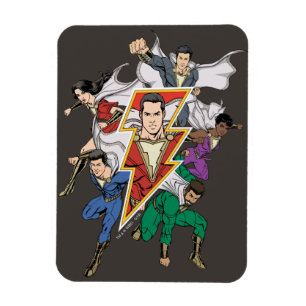 SHAZAM! Grafische weergave van de Shazam-familie Magneet