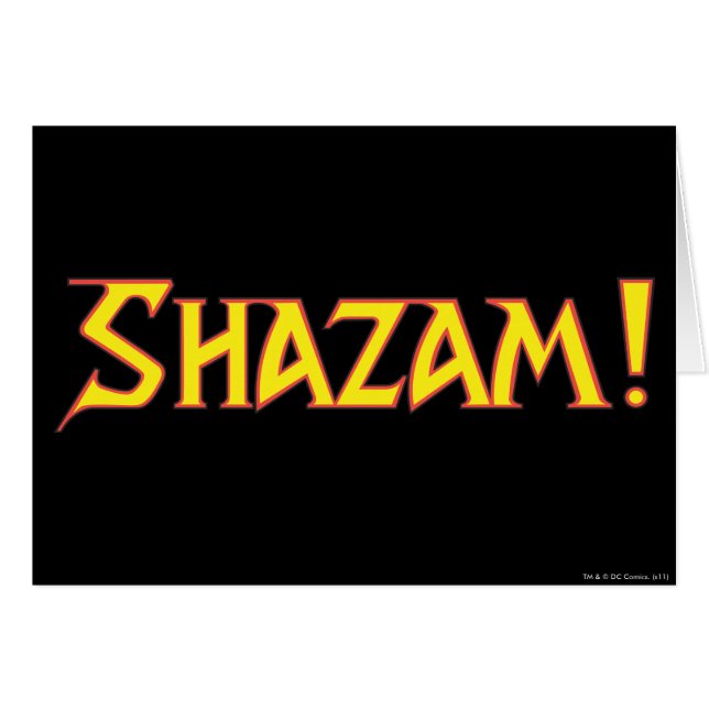 Shazam Logo Geel/Rood (Voorkant Horizontaal)
