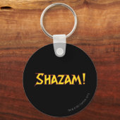 Shazam Logo Geel/Rood Sleutelhanger (Voorkant)