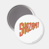 Shazam Logo Rood/Geel Magneet (Voorkant / Achterkant)