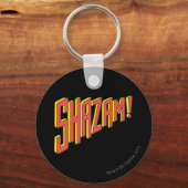 Shazam Logo Rood/Geel Sleutelhanger (Voorkant)