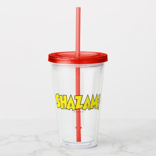 Shazam Logo Yellow Acryl Drinkbeker (Voorkant)