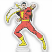 Shazam Ready to Fight Sticker (Voorkant)