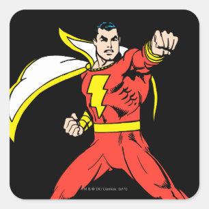 Shazam Ready to Fight Vierkante Sticker