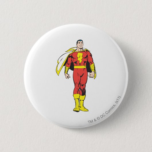 SHAZAM RONDE BUTTON 5,7 CM (Voorkant)