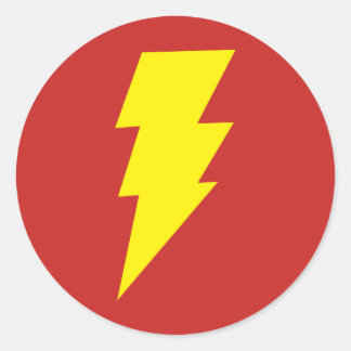 Shazam Ronde Sticker