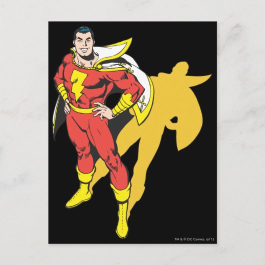 SHAZAM Shadow Briefkaart (Voorkant)