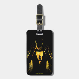 SHAZAM! Shazam en Billy Lightning Silhouette Bagagelabel