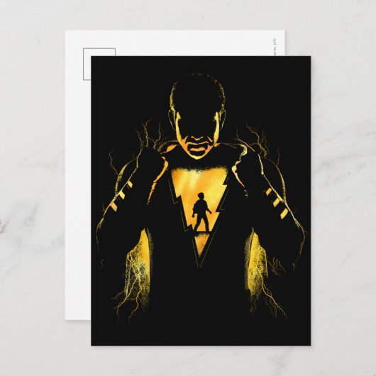 SHAZAM! | Shazam en Billy Lightning Silhouette Briefkaart (Voorkant / Achterkant)