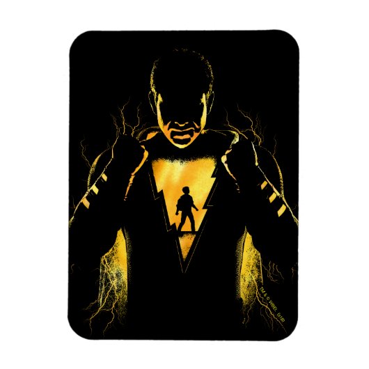 SHAZAM! | Shazam en Billy Lightning Silhouette Magneet (Verticaal)