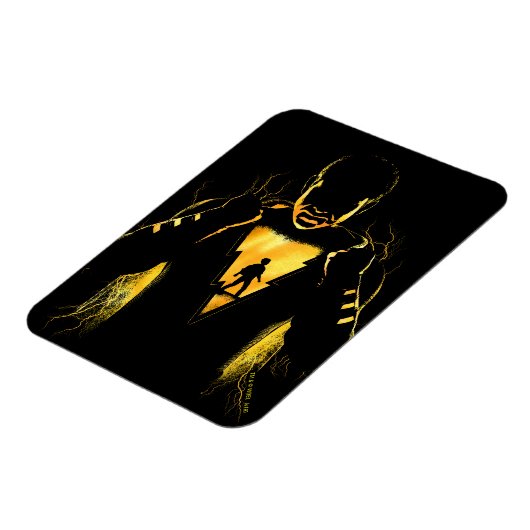 SHAZAM! | Shazam en Billy Lightning Silhouette Magneet (Linkerzijde)