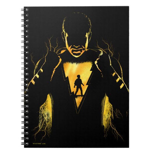 SHAZAM! | Shazam en Billy Lightning Silhouette Notitieboek (Voorkant)