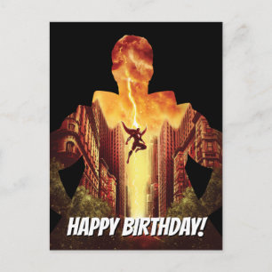 SHAZAM! Shazam Sunset Silhouette Briefkaart