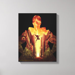 SHAZAM! Shazam Sunset Silhouette Canvas Afdruk