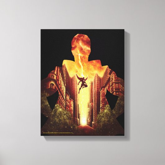 SHAZAM! | Shazam Sunset Silhouette Canvas Afdruk (Voorkant)