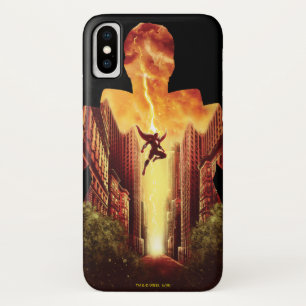 SHAZAM!   Shazam Sunset Silhouette iPhone X Hoesje