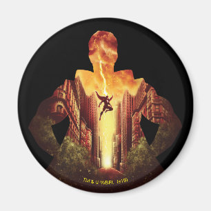 SHAZAM! Shazam Sunset Silhouette Magneet