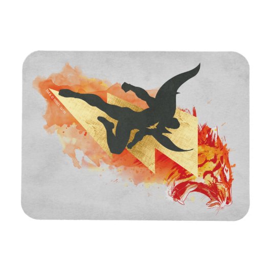 SHAZAM! | Shazam Tiger & Lightning Graphic Magneet (Horizontaal)