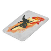 SHAZAM! | Shazam Tiger & Lightning Graphic Magneet (Linkerzijde)