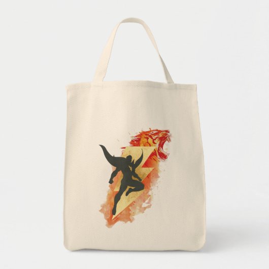 SHAZAM! | Shazam Tiger & Lightning Graphic Tote Bag (Voorkant)