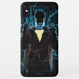 SHAZAM! Shazam & Vaardigheden Bliksem Typografie iPhone XS Max Hoesje