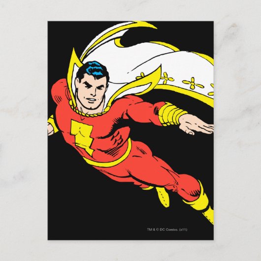 Shazam Soaring Briefkaart (Voorkant)