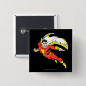 Shazam Soaring Vierkante Button 5,1 Cm (Voorkant /achterkant)