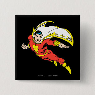 Shazam Soaring Vierkante Button 5,1 Cm