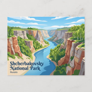 Shcherbakovsky Nationaal Park Rusland Briefkaart