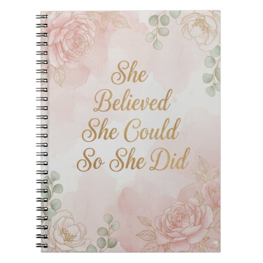 She Believed She Could, So She Did Journal (Devant)