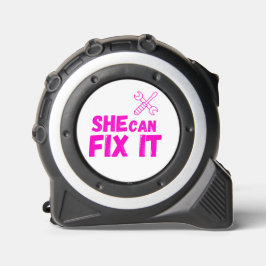 She Can Fix It | Female Empowerment Tape Measure Rolmaat