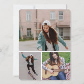 She Did It Modern Photo Graduation Party Invite (Achterkant)