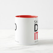 She Did It Red Graduation Statement Mug (Centre)