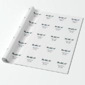 She did it simple black classy modern graduation cadeaupapier (Uitgerold)