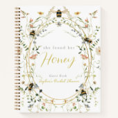 She found her Honey Bridal Shower Guest Book Notitieboek (Voorkant)