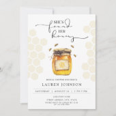 She Found Her Honey Elegant Bee Bridal Shower Kaart (Voorkant)