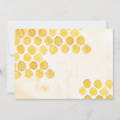 She Found Her Honey Floral Bee Bridal Shower Kaart (Achterkant)