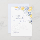 She Found Her Main Squeeze Lemon Bridal Shower Bedankkaart (Voorkant / Achterkant)