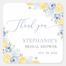 She Found Her Main Squeeze Lemon Bridal Shower Vierkante Sticker